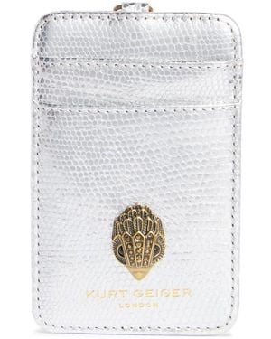 Kurt Geiger Bond Lanyard Chain Card Wallet - White
