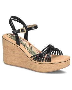 B O C BY BØRN Catalina Platform Wedge Sandal - Black