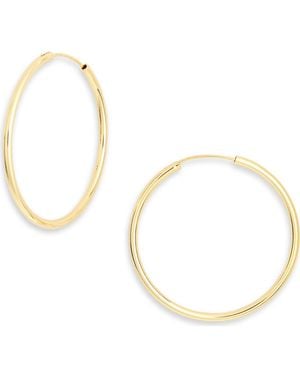 Argento Vivo Endless Hoop Earrings - Metallic