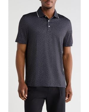 Bugatchi Tipped Knit Polo - Blue