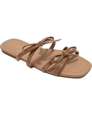 Bebe Bow Strappy Sandal - Brown