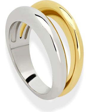 MOD AND JO Kyle Two-Tone Open Ring - Metallic