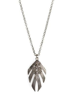 John Hardy Bamboo Woven Pendant Necklace - Metallic