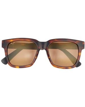 Maui Jim 54Mm Polarized Square Sunglasses - Brown