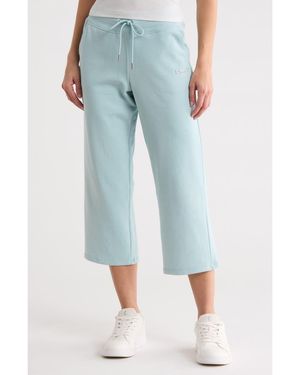 DKNY Drawstring Waist Crop Pants - Blue