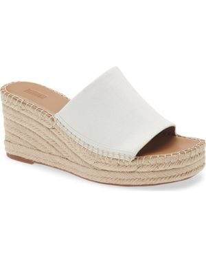 Nordstrom Rack Claire Jute Wedge Slide Sandal - White