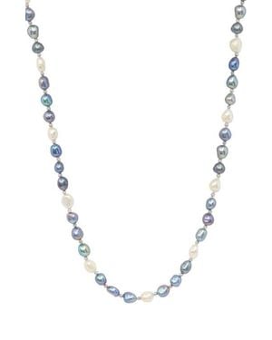 Effy Sterling Freshwater Pearl Necklace - Gray