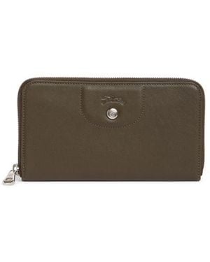 Longchamp Le Pilage Cuir Zip Wallet - Brown
