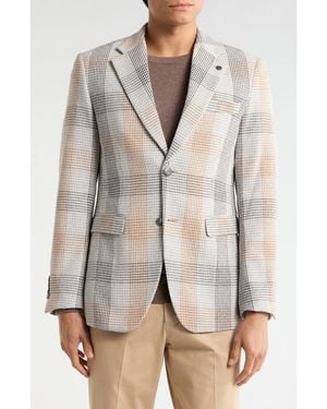 T.R. Premium Slim Fit Two Button Blazer - Gray