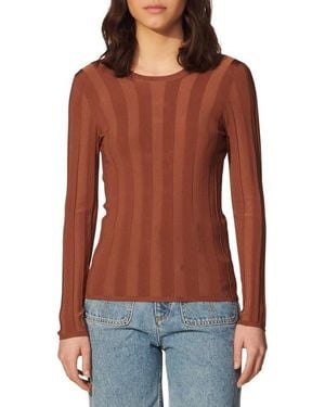 Sandro Strappy Back Sweater - Red