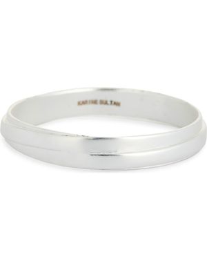 Karine Sultan Simple Bangle Bracelet - White