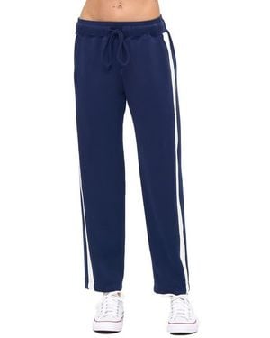 O.L. Modal Scuba Knit Stripe Sweatpants - Blue