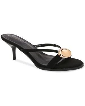 BERNESS Royalty Kitten Heel Sandal - Black