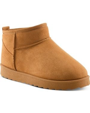 Flexus by Spring Step Albiera Faux Shearling Ankle Boot - Brown