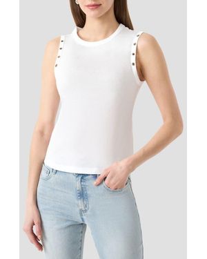 Rebecca Minkoff Grommet Tank - White