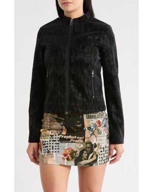 Desigual Faux Leather Biker Jacket - Black