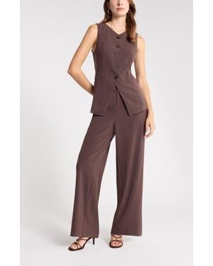 Leith Wide Leg Pants - Purple