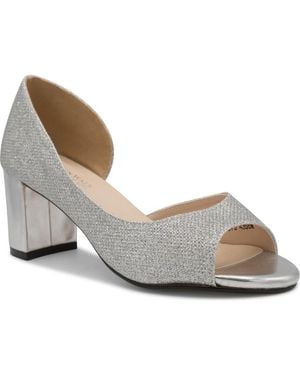 Touch Ups Joy D'Orsay Shimmer Sandal - Gray