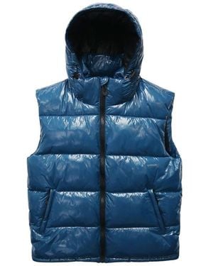Noize Ledger Hooded Puffer Vest - Blue