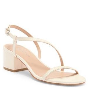 Stuart Weitzman Aliza Block Heel Sandal - Natural