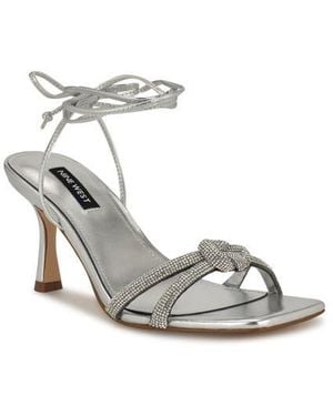 Nine West Raqchel Ankle Wrap Sandal - White
