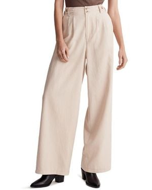 Madewell Harlow Wide Leg Pants - Natural