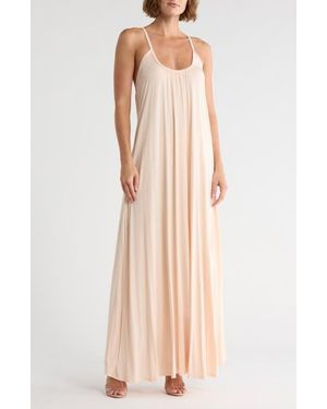 Go Couture Scoop Neck Maxi Dress - White
