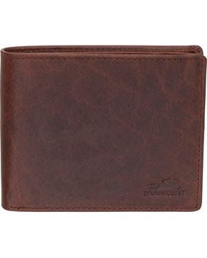 Mancini Buffalo Rfid Wallet With Coin Pocket - Brown