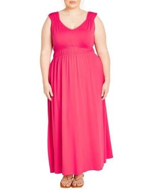 City Chic Lani Maxi Dress - Pink