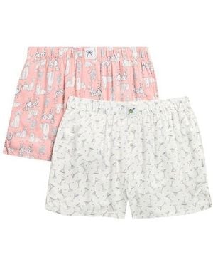 Jaclyn 2-Pack Boxer Shorts - White