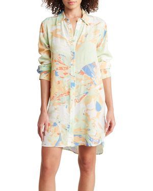 Maaji Comet Mandy Cover-Up Shirtdress - Yellow