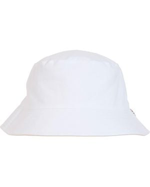 Bruno Magli Reversible Cotton Bucket Hat - White