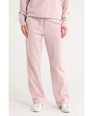 DKNY Stacked Logo Bootcut Sweatpants - Pink