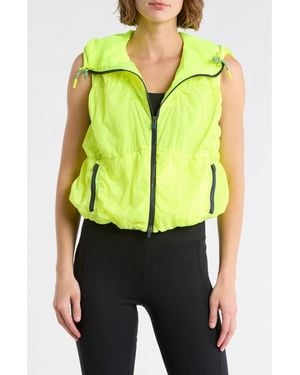 Free People Light Packer Hike Hooded Vest - Yellow