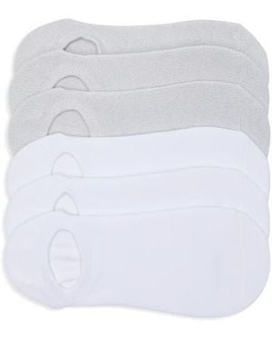 Lemon 6-Pack Ankle Socks - White