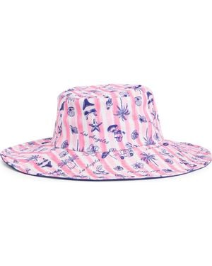 BCBGMAXAZRIA Reversible Wide Brim Bucket Hat - Pink