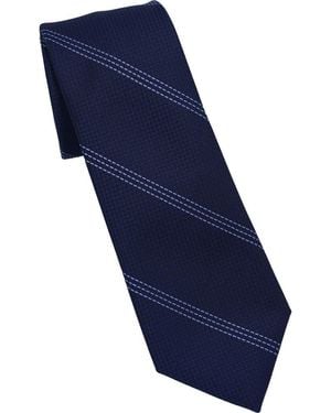 DKNY Stitch Stripe Tie - Blue