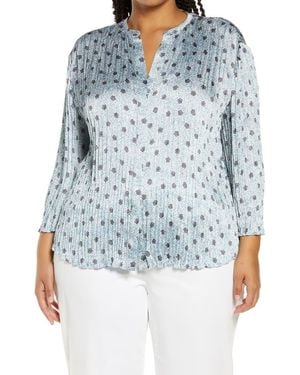 Vince Camellia Pleated Blouse - Blue