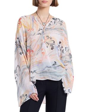 Robert Graham Poppy Long Sleeve Woven Shirt - Gray