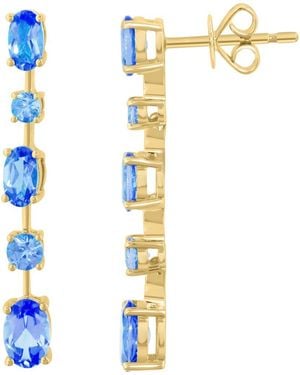 Effy Topaz Drop Earrings - Metallic