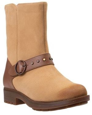 Revitalign Draper Leather Bootie - Brown