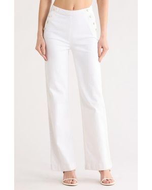 Jonathan Simkhai Sailor Wide Leg Jeans - White