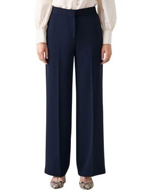 LK Bennett Audrey Wide Leg Pants - Blue