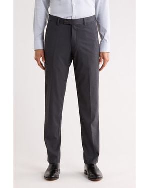 Gino Vitale Slim Fit Stretch Dress Pants - Gray