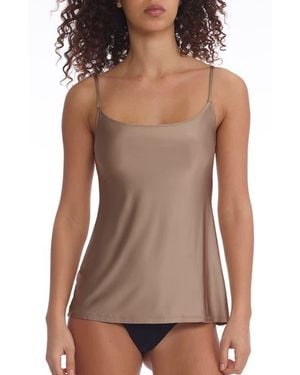 Commando Faux Silk Camisole - Brown