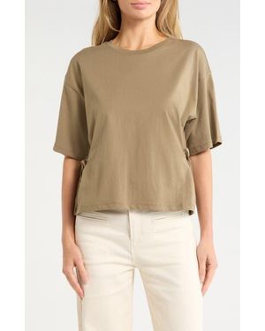 Habitual Side Tie T-Shirt - Metallic