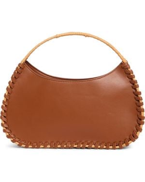 BCBGMAXAZRIA Wicker Whipstitch Tote Bag - Brown
