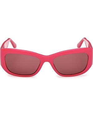 Guess Rectangular Sunglasses - Red