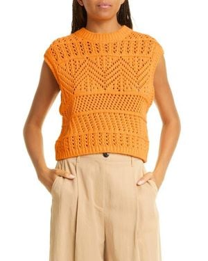 Rag & Bone Renée Sleeveless Sweater - Orange