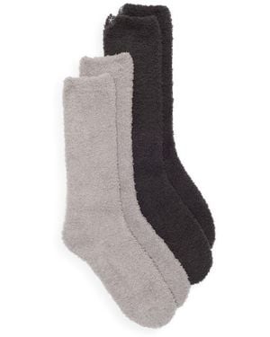 Barefoot Dreams 2-Pack Cozychic Socks - Gray